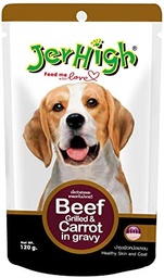 Jerhigh Pouch Beef Grilled & Carrot (120 g)