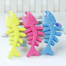 Lucky Dog Toy Fish+Bone (Pink and Blue)