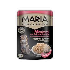 Maria Cat Food Mackerel with Salmon in Jelly (70g)