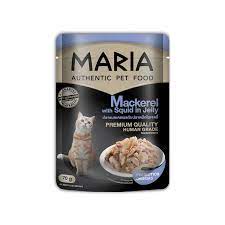 Maria Cat Food Mackerel with Squid in Jelly (70g)