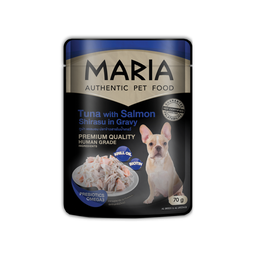 Maria Dog Food Tuna with Salmon Shirasu in Gravy (70g)