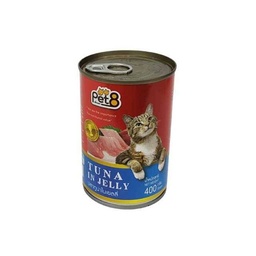 Pet 8 Cat Canned Tuna in Jelly (400g)